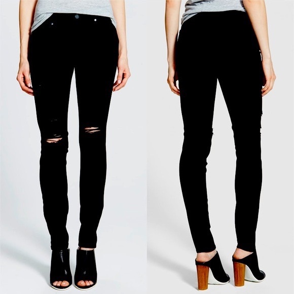 PAIGE Denim - Paige Verdugo Ultra Skinny Black Jeans